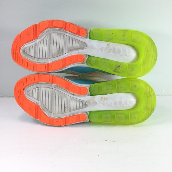 Nike Air Max Sneakers 270 BG Blue Gaze Barely Volt CJ9940-400 Youth 6.5Y - Picture 8 of 8